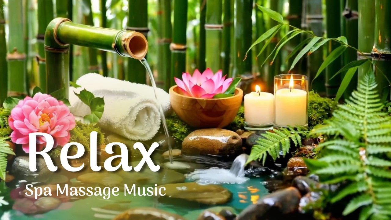 Spa Music with Soft Water Sounds, Relaxing Music, Healing Music, Sleep Music