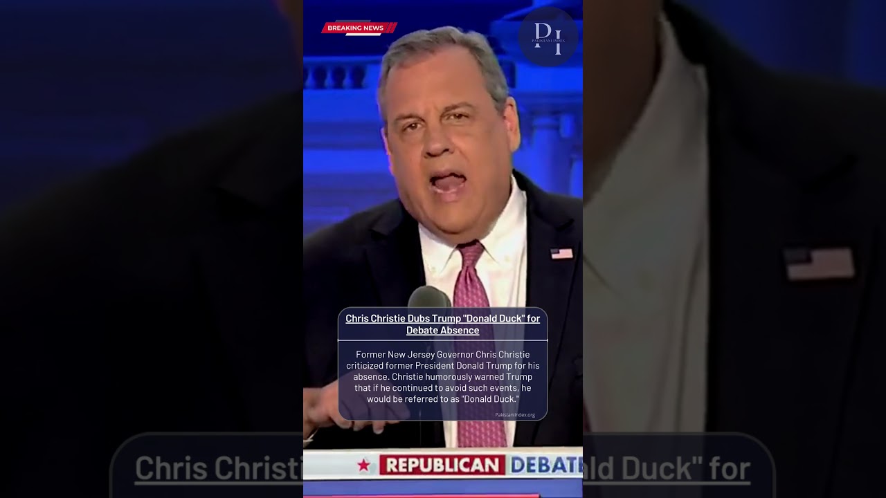 Chris Christie Dubs Trump Donald Duck for Debate Absence
