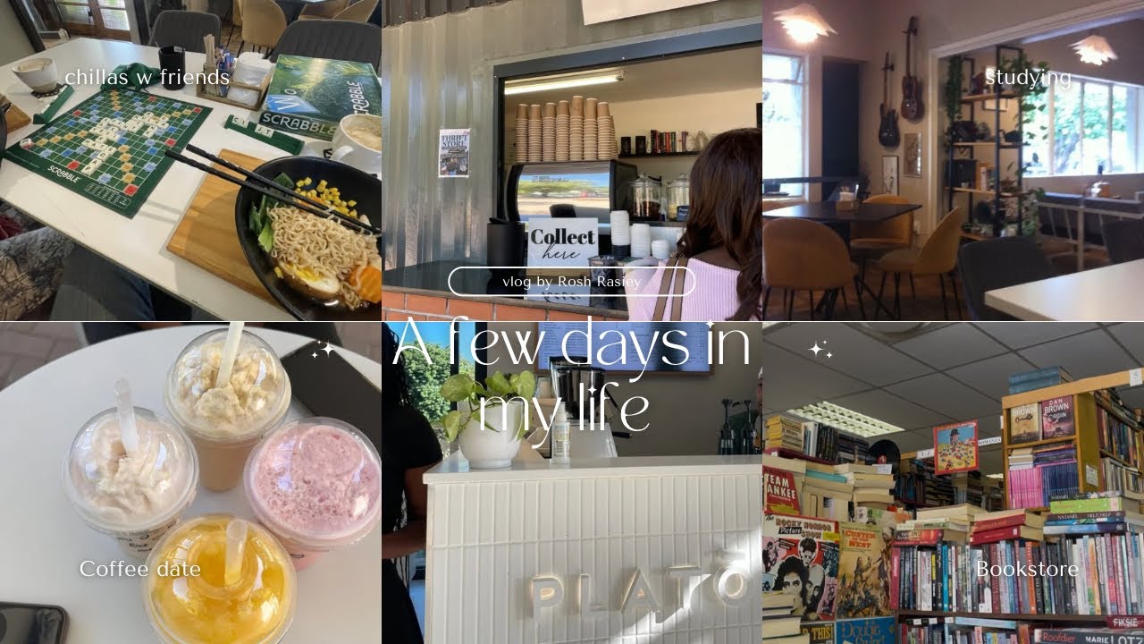 A few days In my life | Lunch with friends + Coffee and Bookstore date + more
