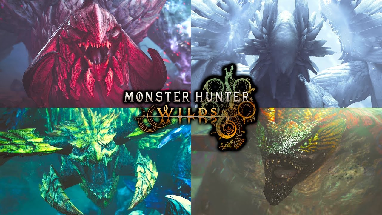 Monster Hunter Wilds - All Monsters, Boss Fights & Endings (PS5 Pro | 4K 60FPS)