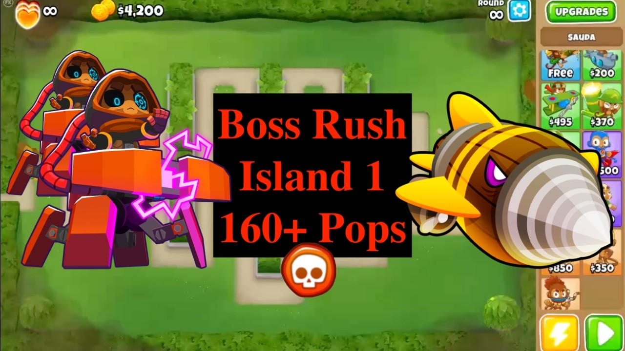 BTD 6 Boss Rush Island 1 | Pops 160+ | Dreadbloon | Voiceover | BTD6 Boss Rush Tutorial
