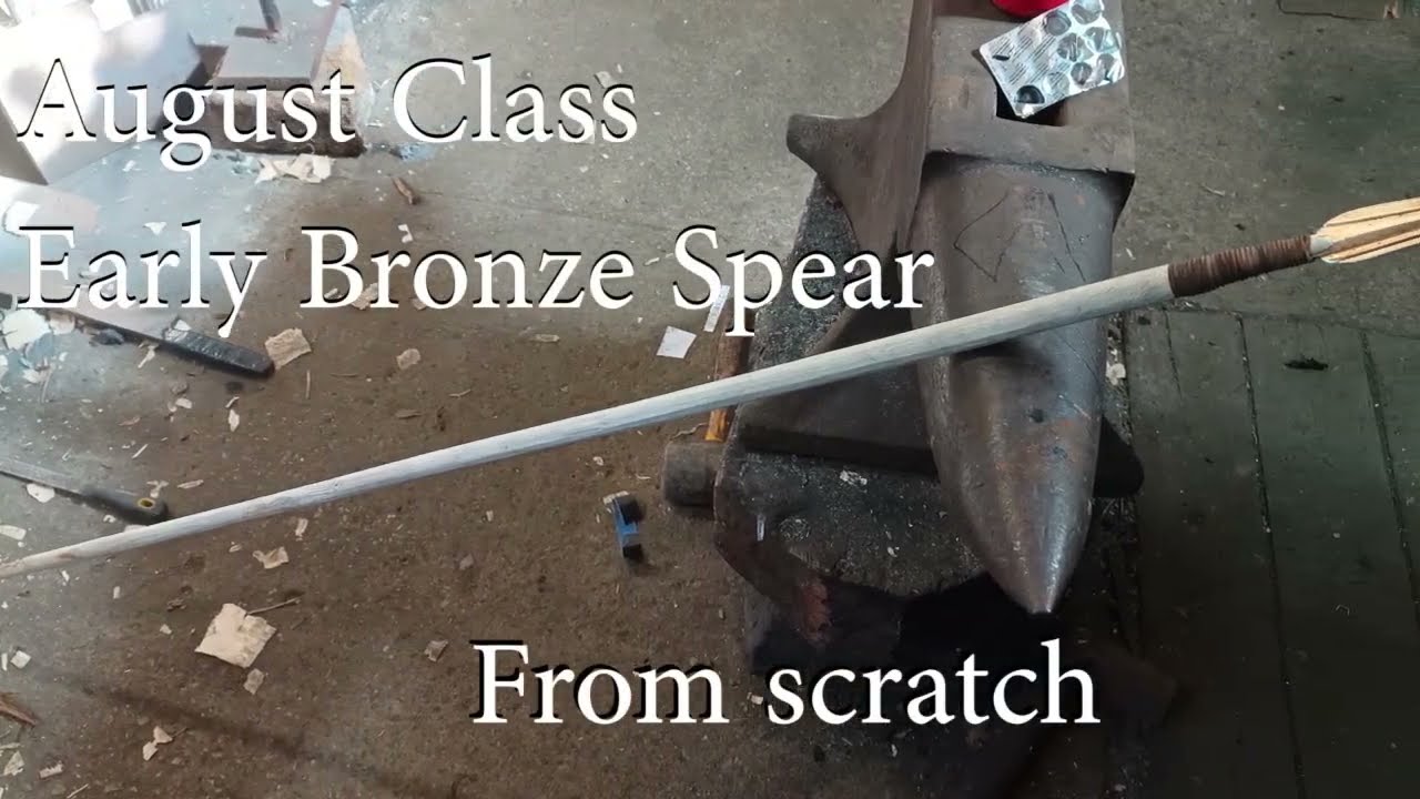 Early Bronze Age (Arreton phase) spear from scratch.