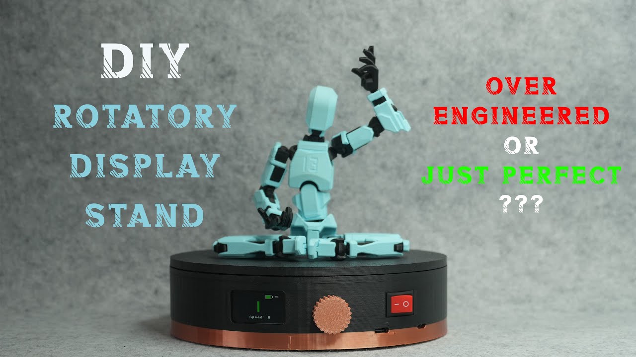 DIY Rotatory Display Stand | OVER ENGINEERED or JUST PERFECT | 3d printed