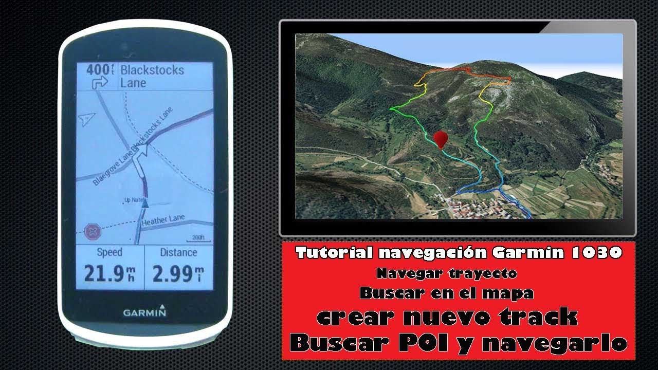Tutorial de la zona de navegación del Garmin Edge 1030 - viajeros Fisgones