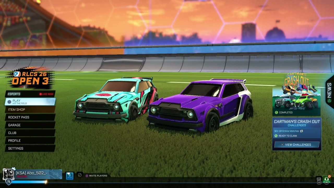 Rocket Leagueبدون صوت الي معي 😂