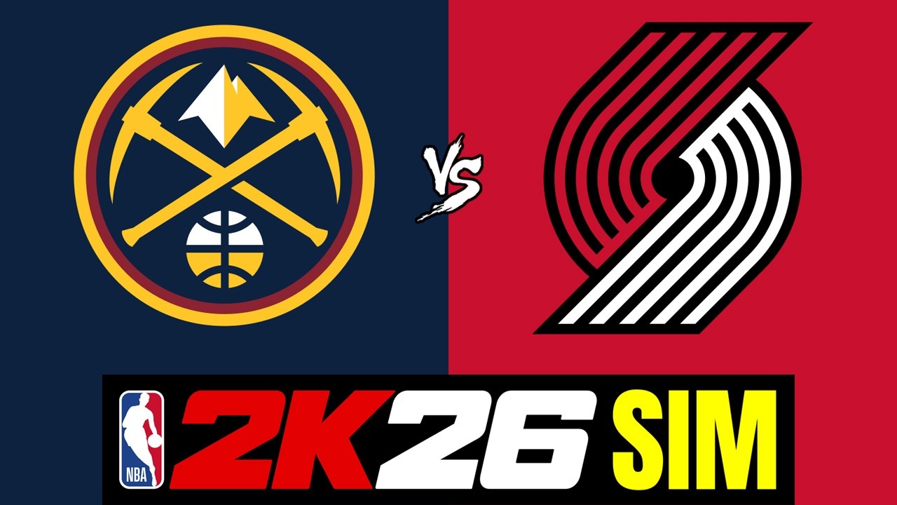 Nuggets at Blazers - FULL GAME SIM | NBA Simulation (2/20)