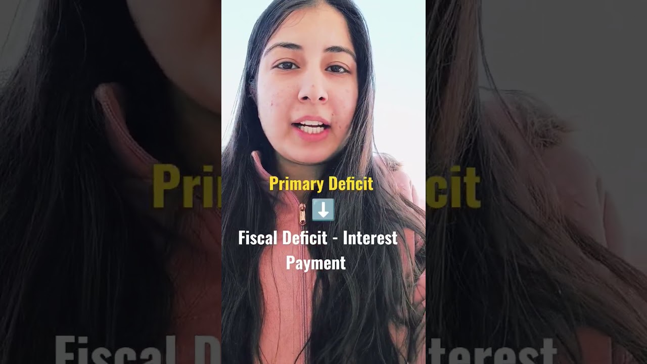 Primary Deficit ky hota h🤔 #education #economics #shorts #cbse #casalonijain