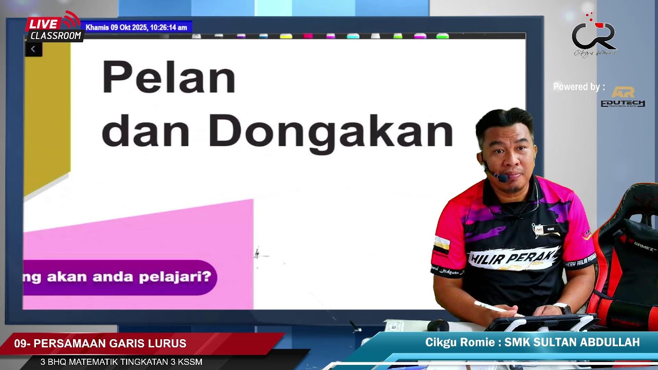 KSSM25 3BHQ 11-BAB09- PERSAMAAN GARIS LURUS