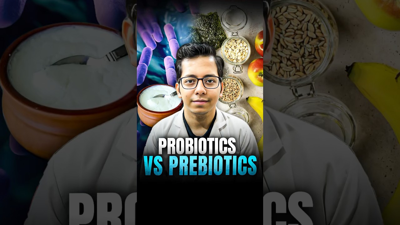 Probiotics VS Prebiotics | What is the Difference ? | Dt.Bhawesh | #dietitian #guthealth #shorts