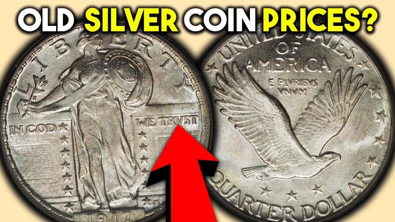 OLD SILVER QUARTERS WORTH A LOT OF MONEY!! 1917 STANDING LIBERTY QUARTER VALUE