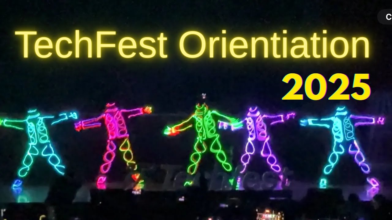 IIT Bombay Techfest Orientation 2025 ✨ | Mesmerizing Light Dance by #IlluminatiDanceClub”