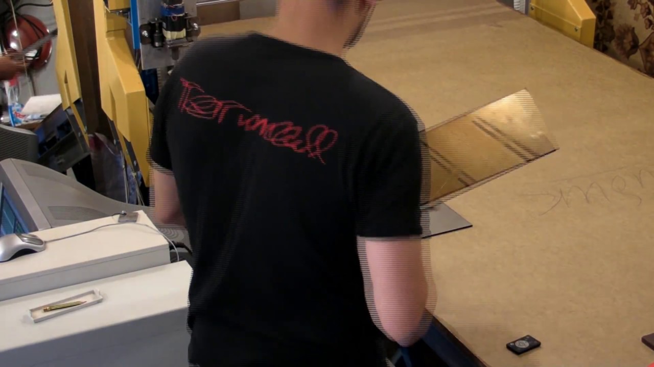 Homemade cnc glass cutter
