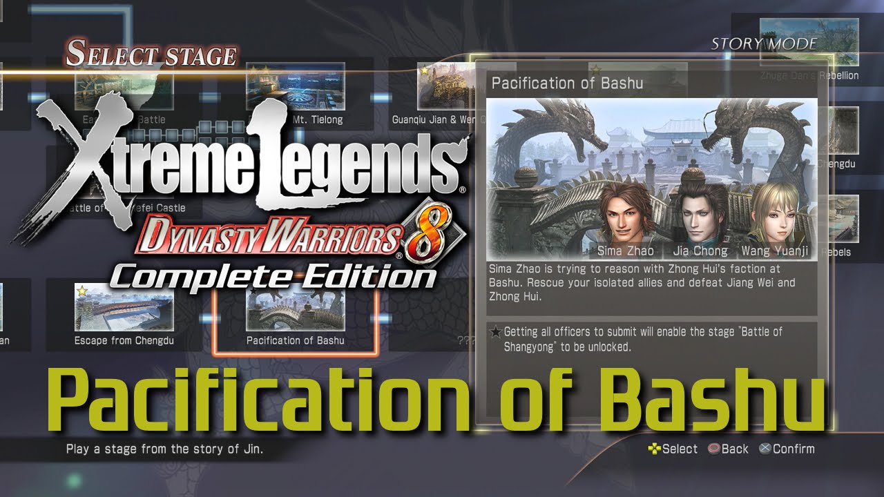 Dynasty Warriors 8 Xtreme Legends | Pacification of Bashu (Jin Xtreme Legend Stages Ep.6)