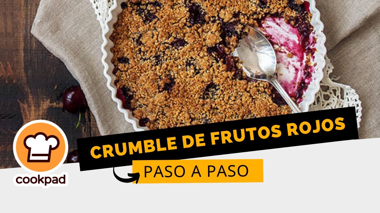 Crumble de Frutos Rojos - Cocina en directo desde Cookpad Bristol con Sonia Nicholas