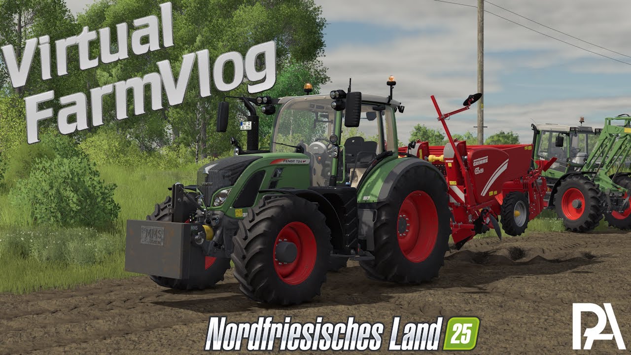 VirtualFarmVlog | Startschuss für die Kartoffeln! Fräsen besser als Kreiseln? | Nordfriesisches Land