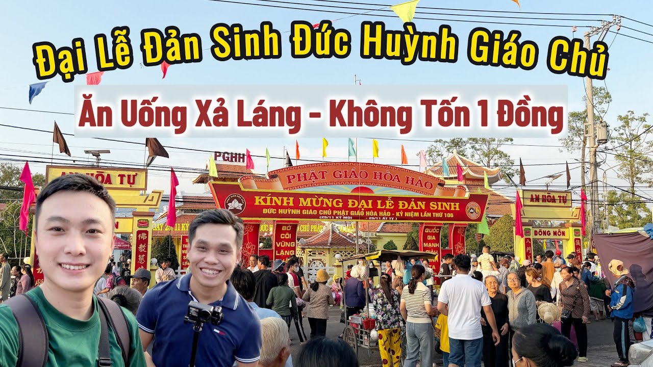 Cận Cảnh: Ăn Uống Xả Láng Không Tốn Đồng Nào Tại Lễ Đản Sinh Đức Huỳnh Giáo Chủ Năm 2026 | SaLa TV