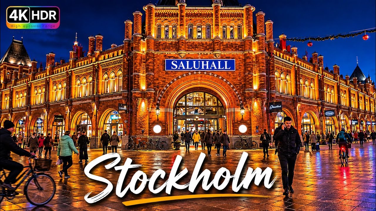 Don't Visit Stockholm Without Seeing THIS! | Saluhall Tour 4k HDR
