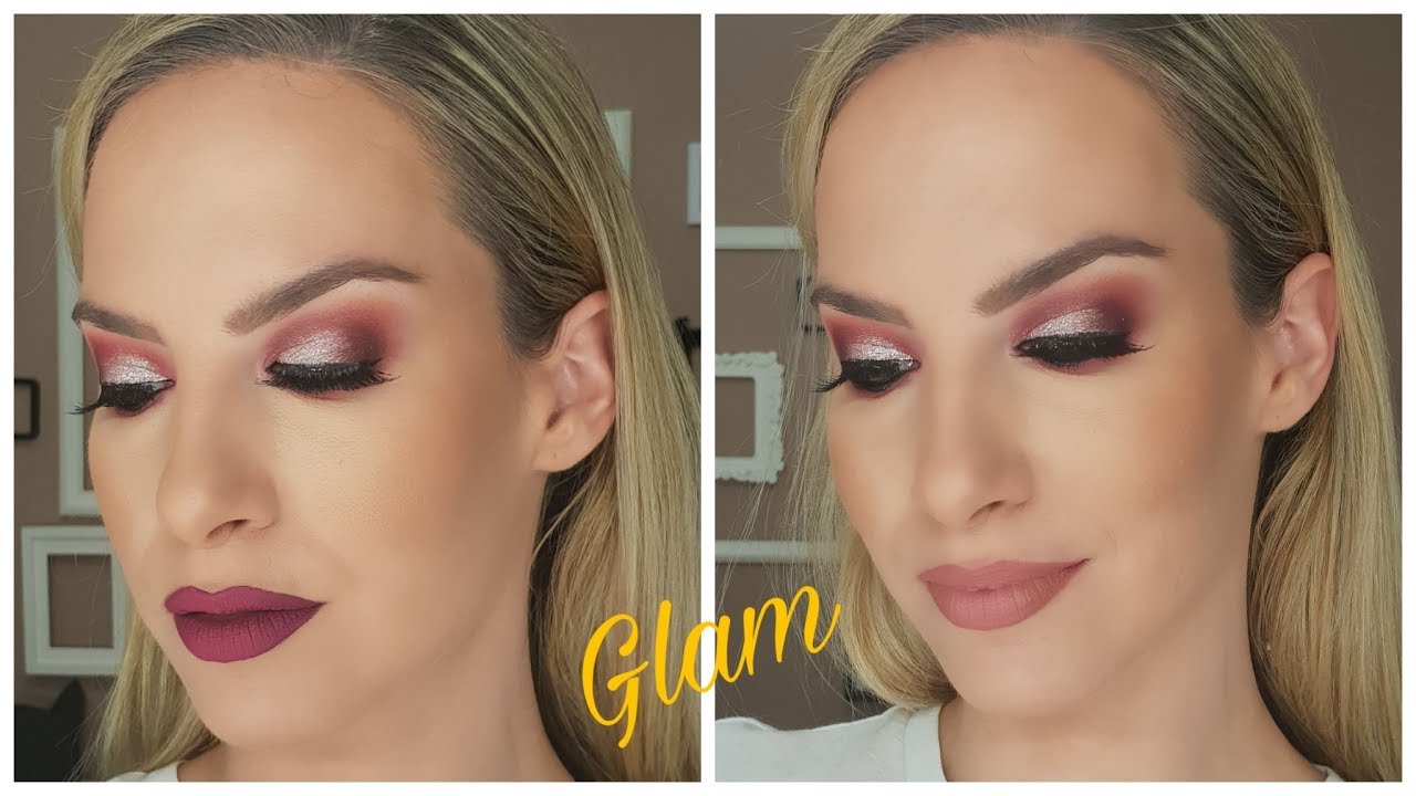 Glam μακιγιάζ με δύο διαφορετικά κραγιόν