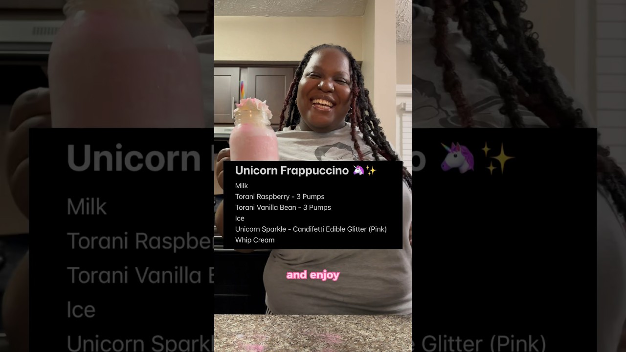 Фраппучино &laquo;Единорог&raquo; 🦄✨ #instagram #reels #viral #asmr #youtubeshorts #subscribe #tiktok #bts #fyp