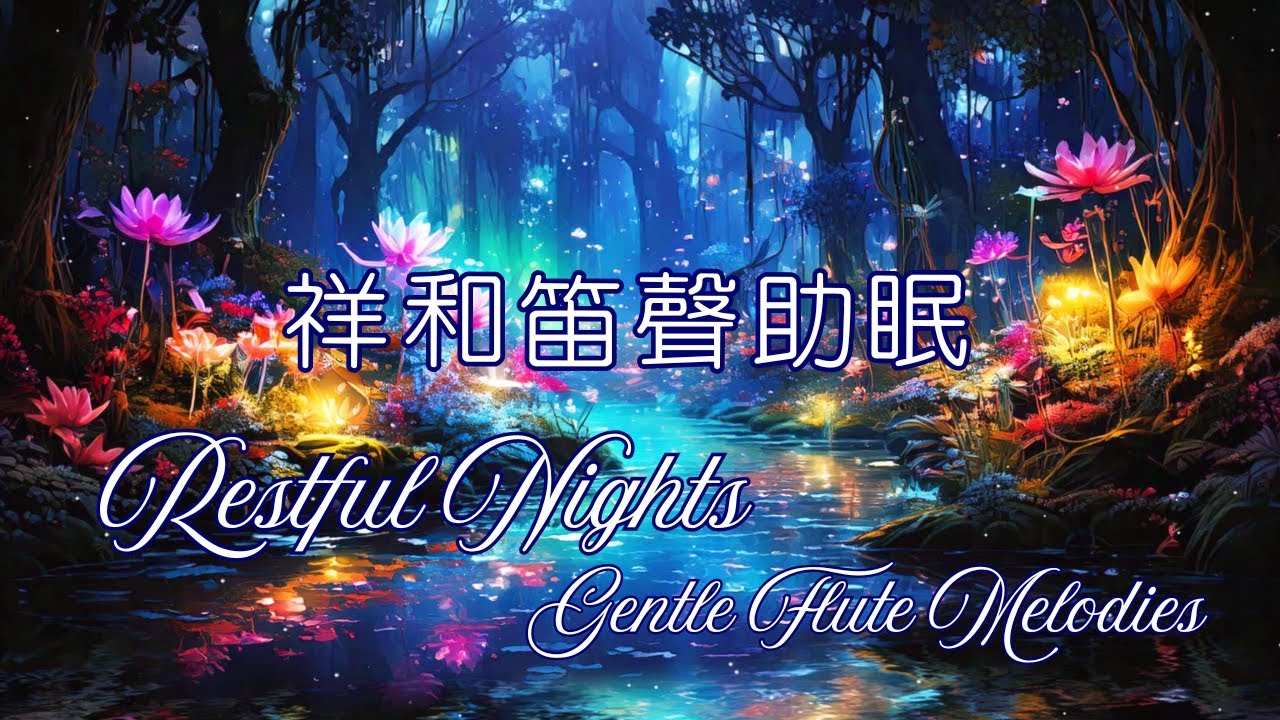 Relaxing Sleep Music with Gentle Flute Melodies for Restful Nights 舒緩的睡眠音樂，輕柔的笛聲，幫助您安睡一夜