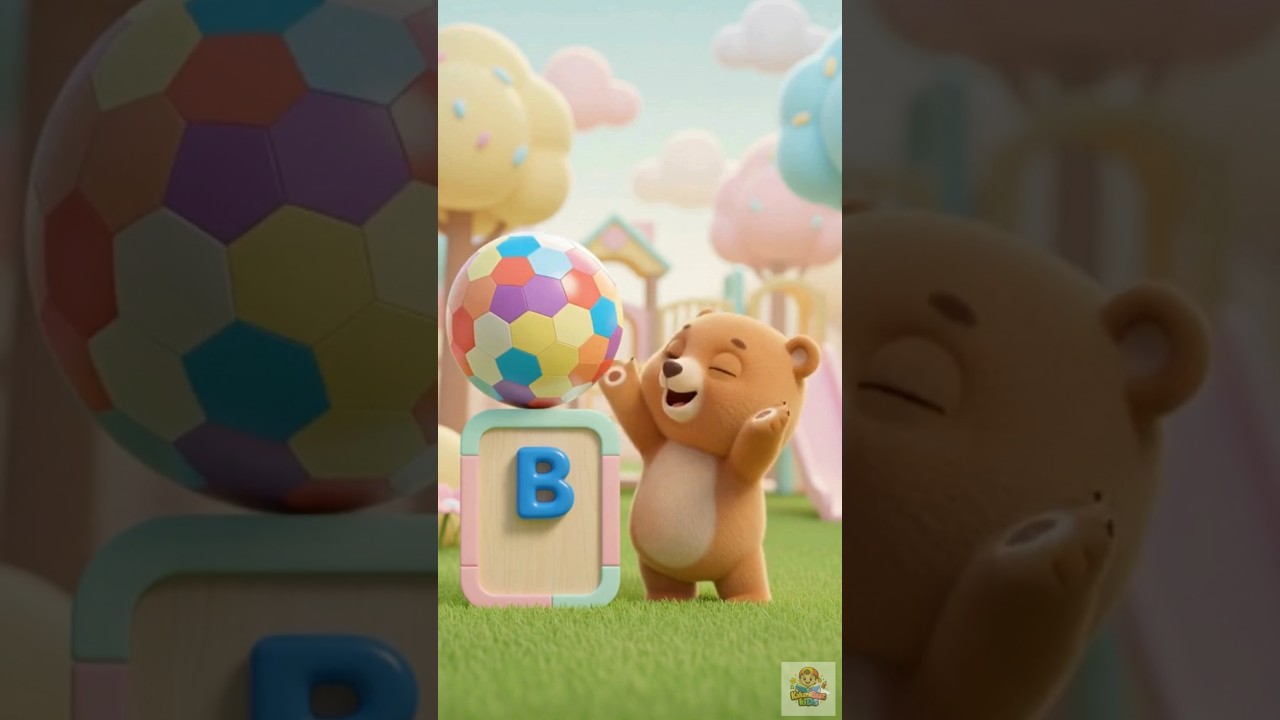 B for Ball 🅱️⚽ Fun ABC learning video for preschool children.