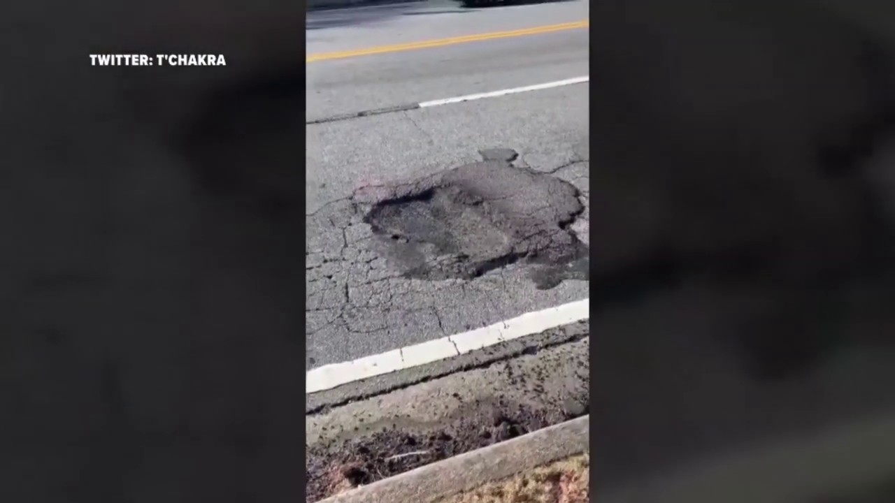 Twitter video of DeKalb County pothole goes viral