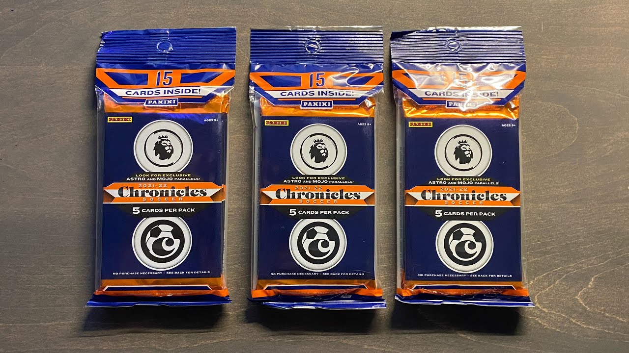 2021/22 Panini Chronicles Soccer 3x Cello Pack Opening - Same Stuff But Worse?