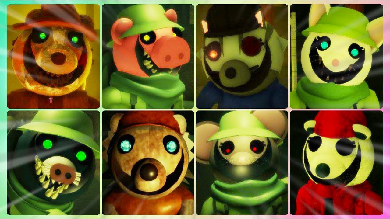 ALL HORROR FOREST JUMPSCARES IN PIGGY: HORROR CHAPTERS!?