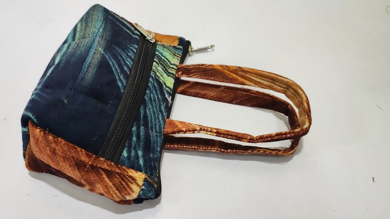 बहुत प्यार बैग है आपको जरूर पसंद आएगा/Small Handbag Making Easy Way Diy Tutorial/Reuse Waste fabric 