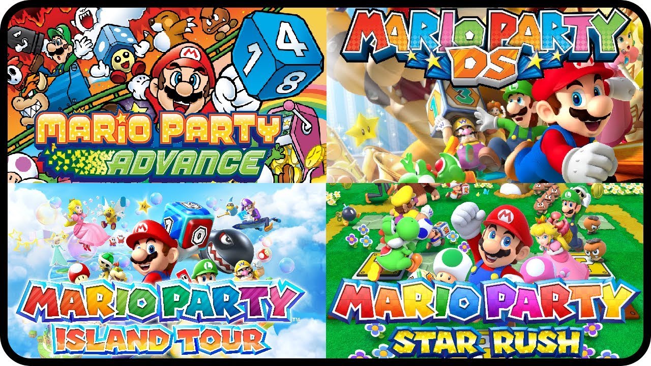 Mario Party - All Mini-Games (Mario Party Advance, DS, Island Tour and Star Rush)