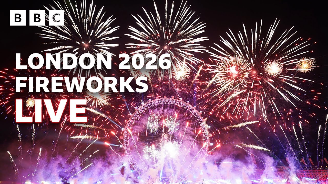 Happy New Year Live! 🎆 London Fireworks 2026 🔴 BBC