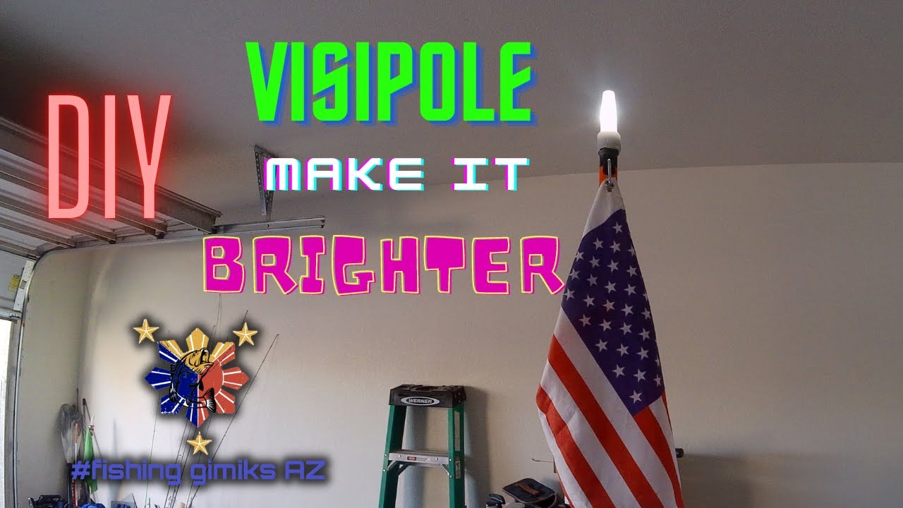 Kayak Stern/Globe light (Visipole) - make it shine brighter #kayakfishing #kayak #diy