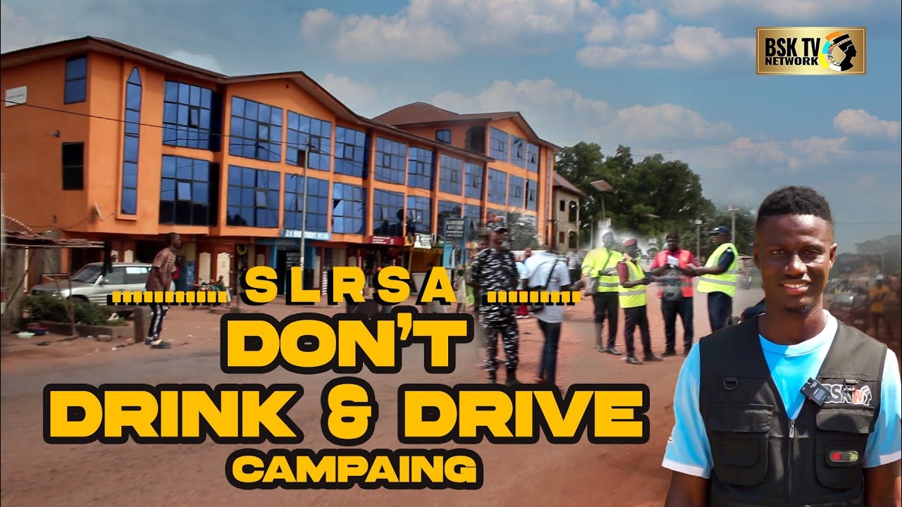 P.C Bai Koblo Queen II launch the SLRSA  the Don't Drink and Drive Campaign in Marampa Chiefdom 