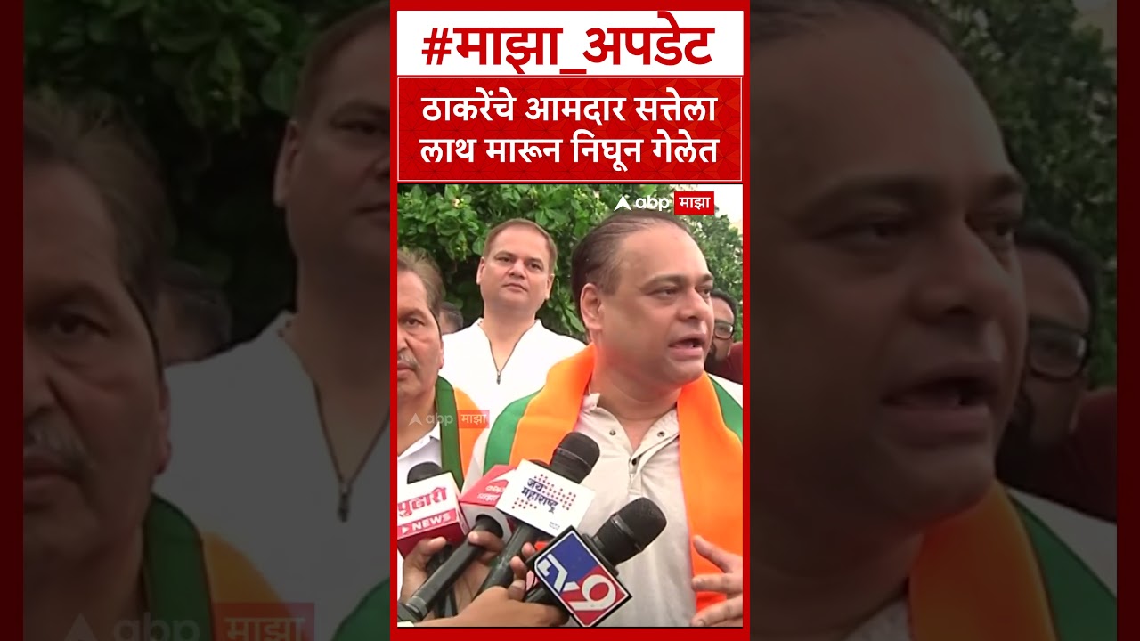 Amit Satam on Thackeray : ठाकरेंचे आमदार सत्तेला लाथ मारून निघून गेलेत