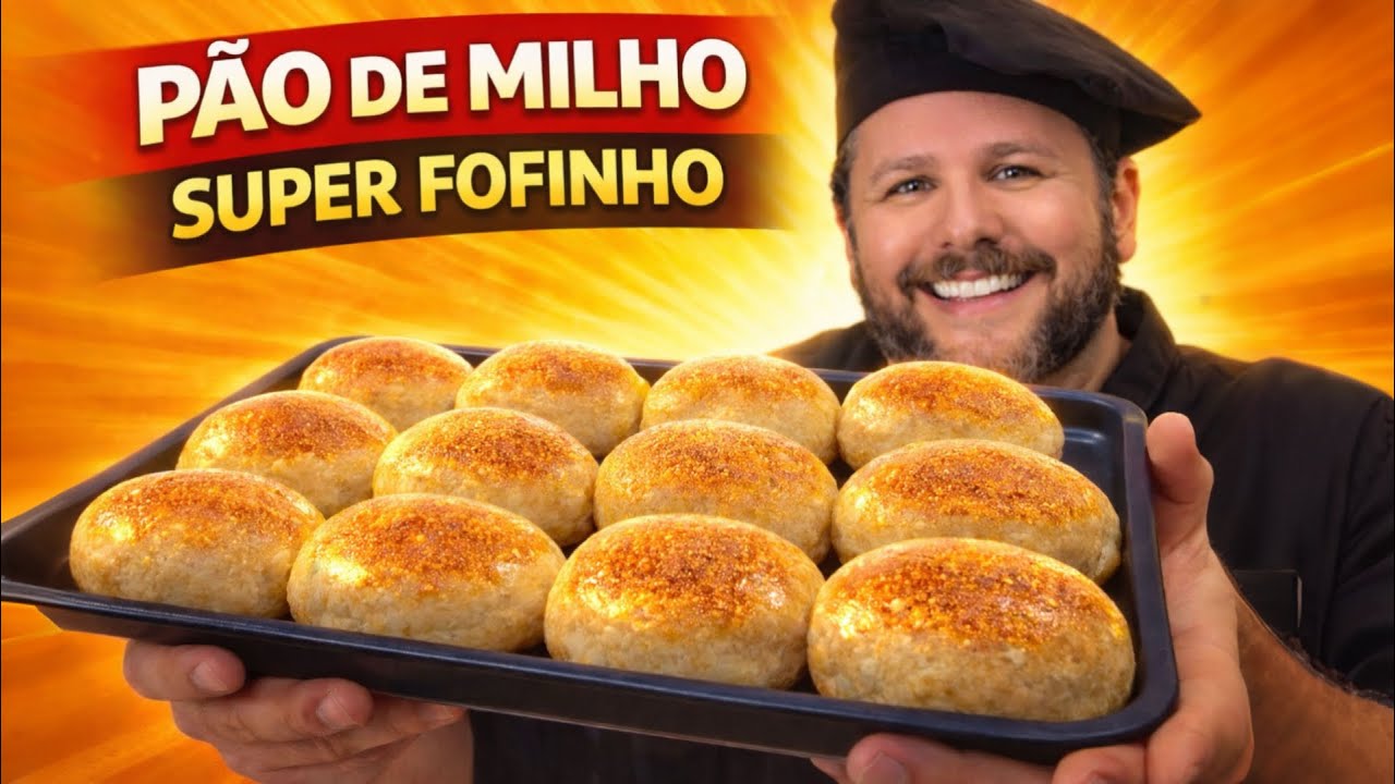 O SEGREDO DO PÃO DE MILHO CASEIRO MACIO E FOFINHO 🥖 Receita Econômica Que Derrete na Boca