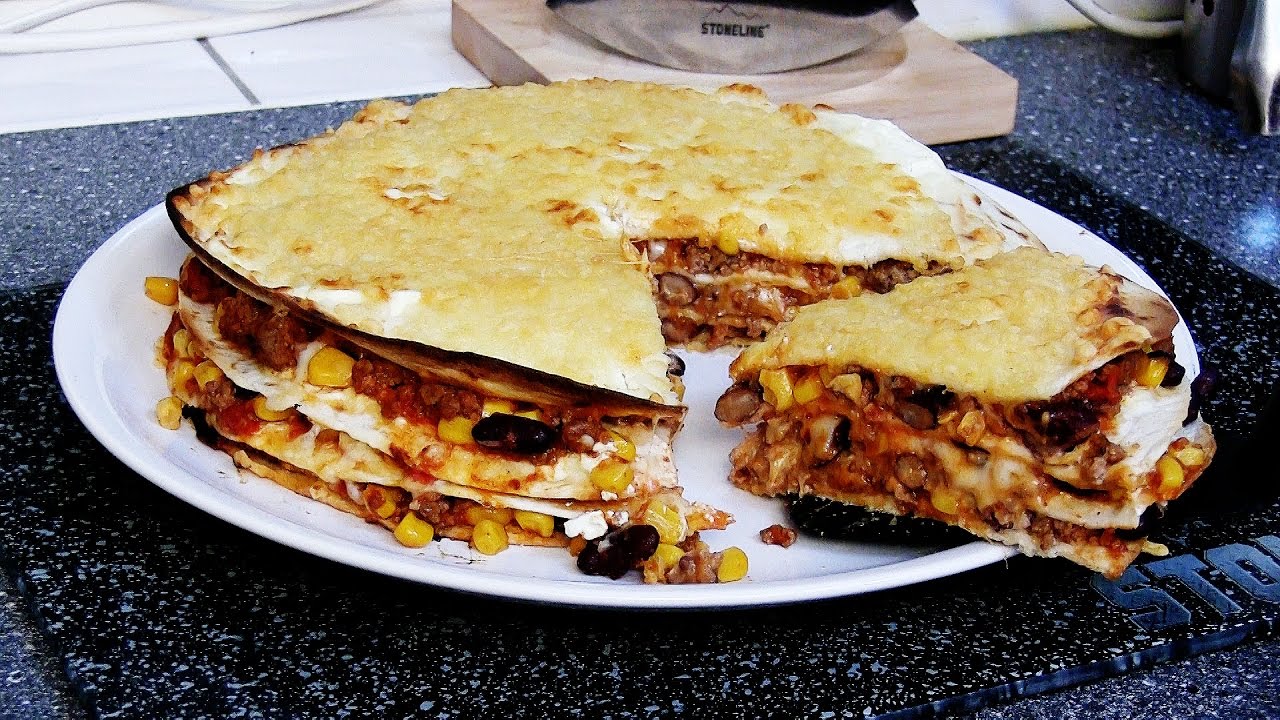REZEPT: MEXICAN TORTILLA LASAGNE - mexikanische Wrap Lasagne - schnell und einfach selber machen!