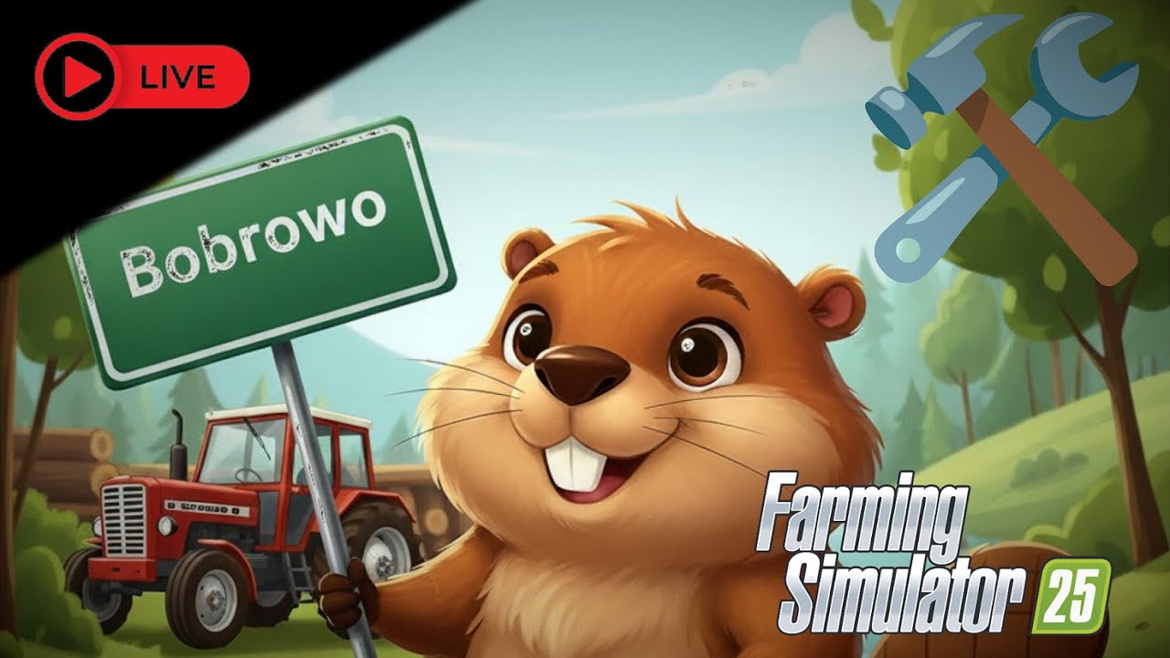 📍 Bobrowo LIVE #45 &ndash; EUREKA, czyli umiem coś nowego xd🚜 |  Farming Simulator 25