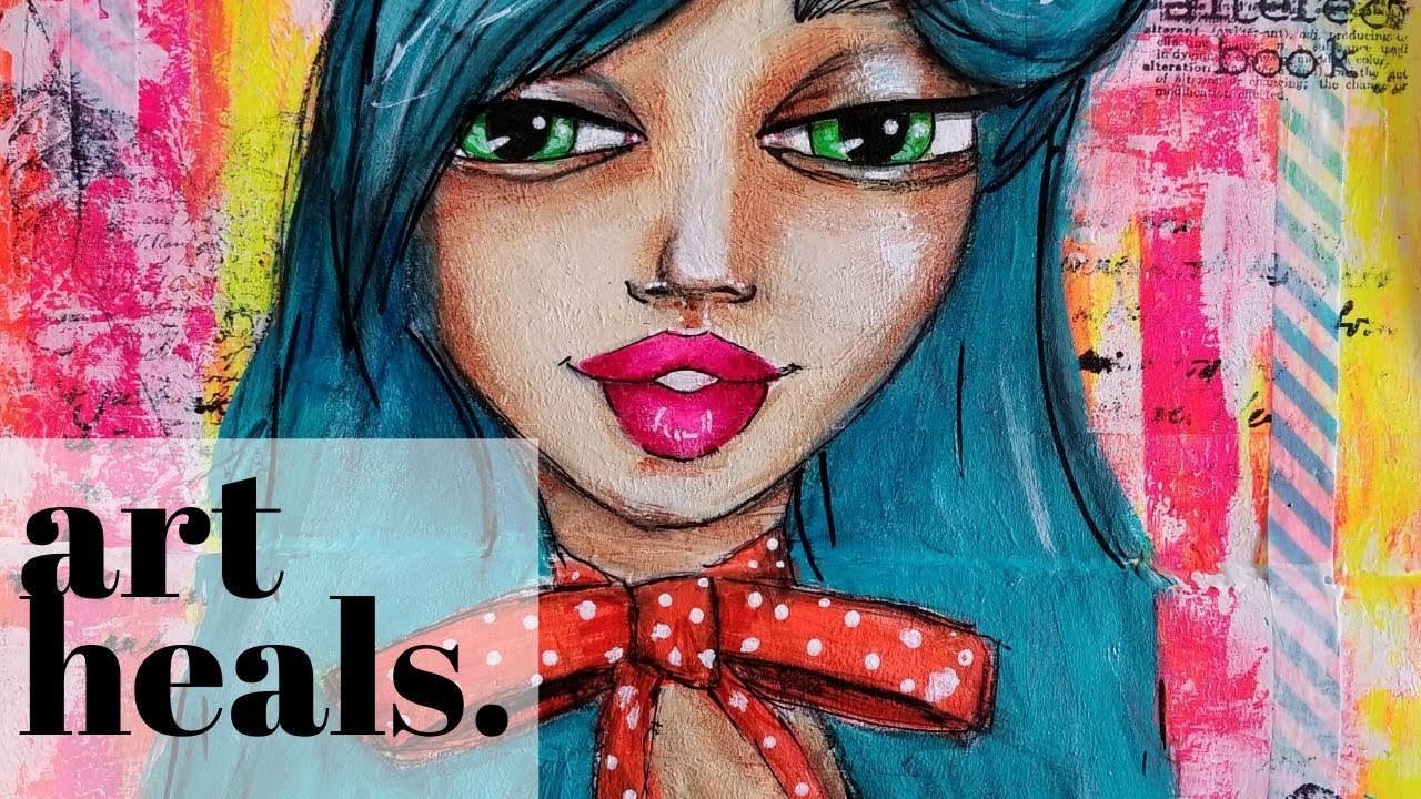 How Art is My Therapy ~ Art Journal/Mixed Media Prompt