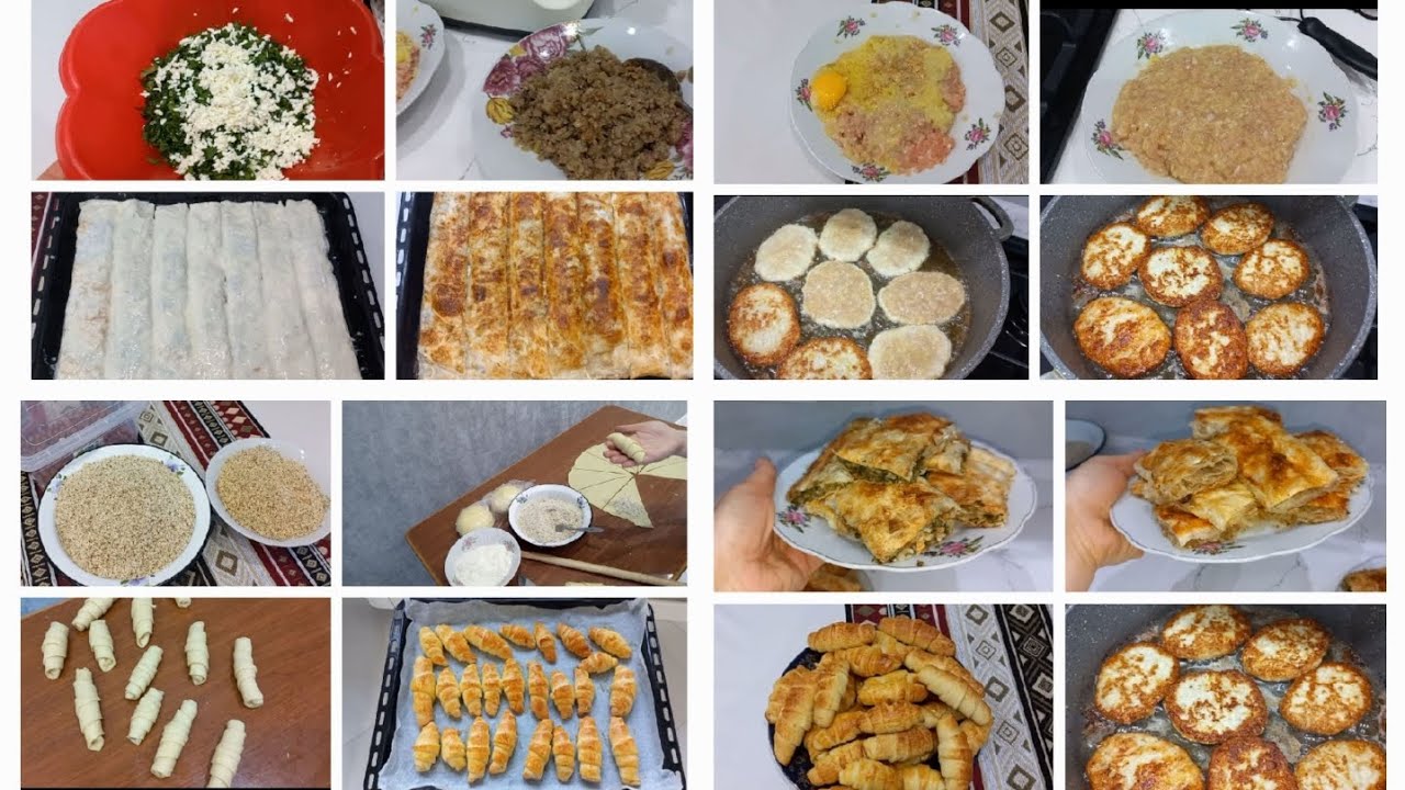 #93#İlk dəfə hazırladım necə alındı😒Günüm mətbəxdə keçdi Ətli və göylü börəkToyuq kotleti Şirniyyat🥰