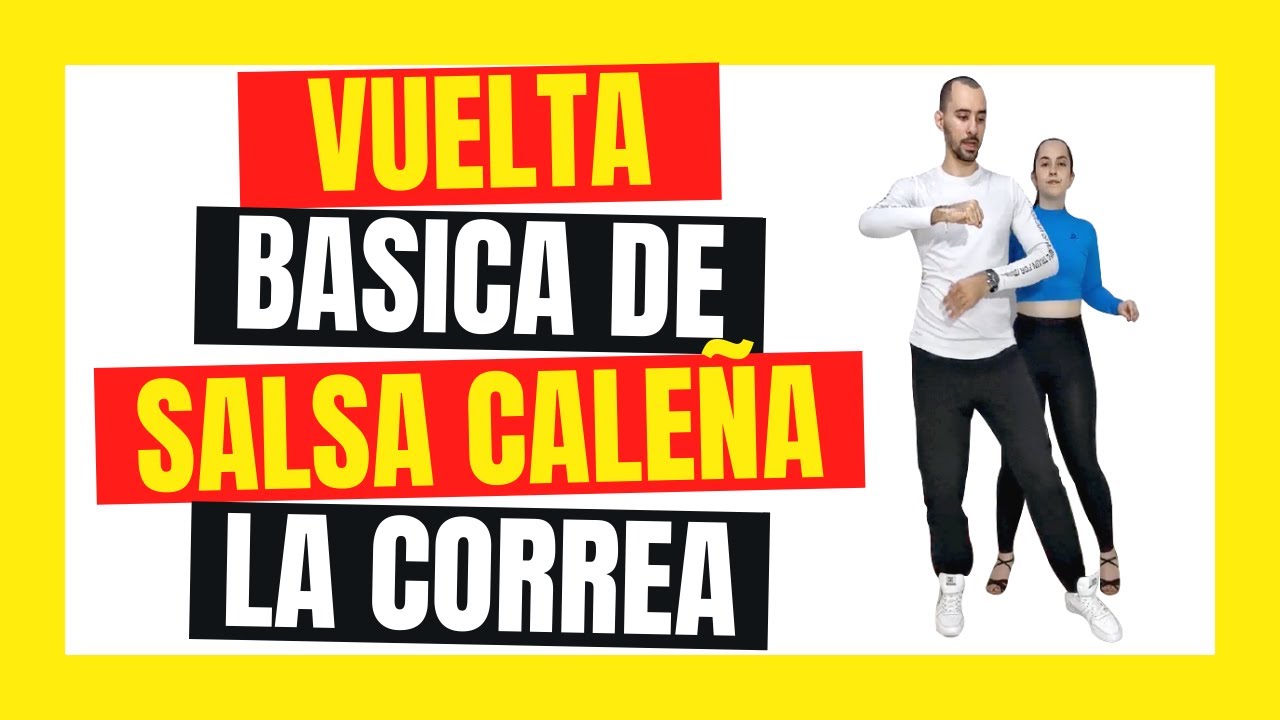 👌🏻VUELTA BÁSICA de Salsa Caleña ♦♦♦LA CORREA!!♦♦♦ 🕺💃baile en pareja!!