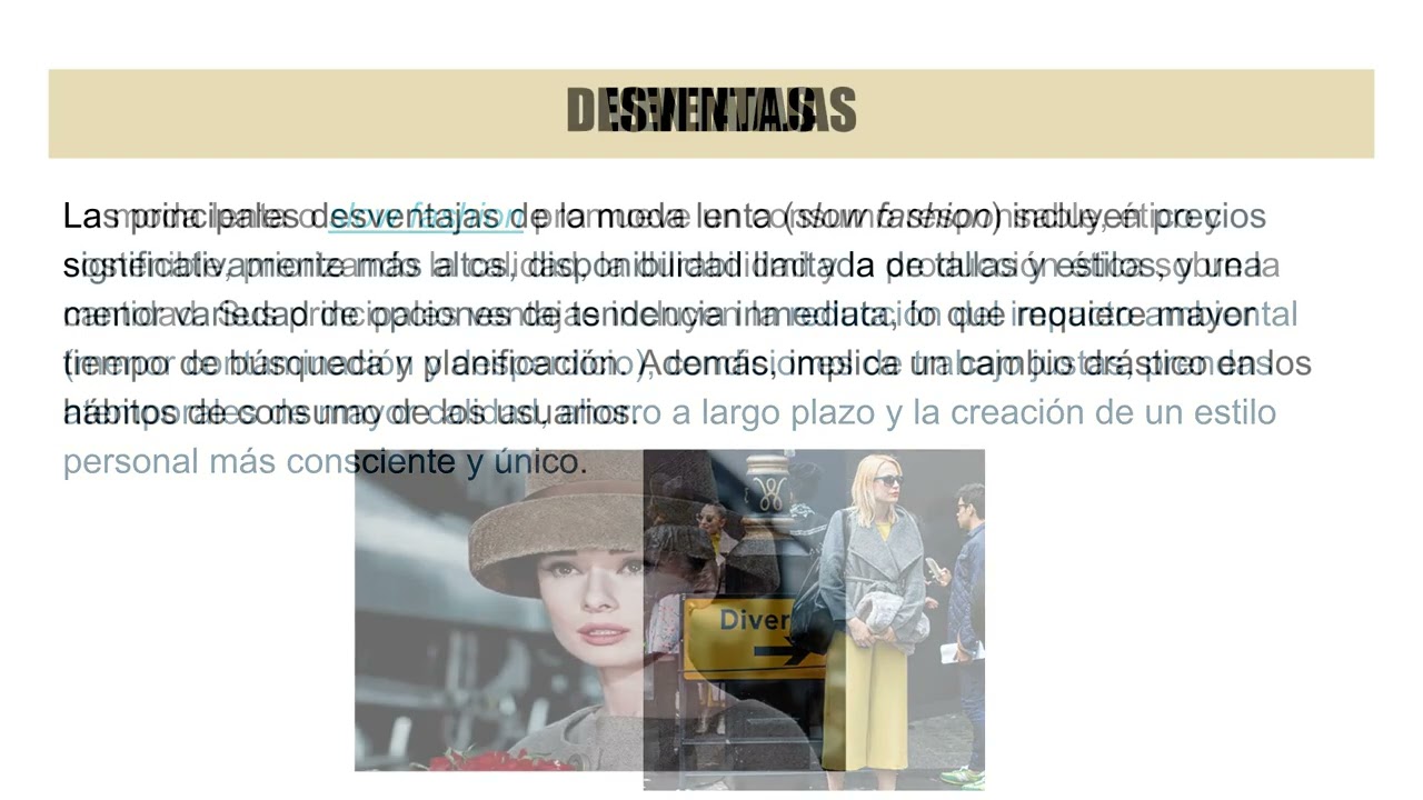 MODA LENTA PRESENTACION