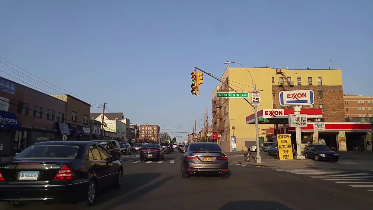 Driving from Van Nest to Middleton-Pelham Bay in the Bronx,New York