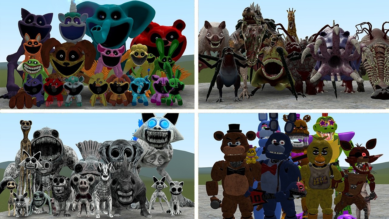 WHICH HORROR GAME ANIMALS ARE STRONGEST In Garry's Mod?!