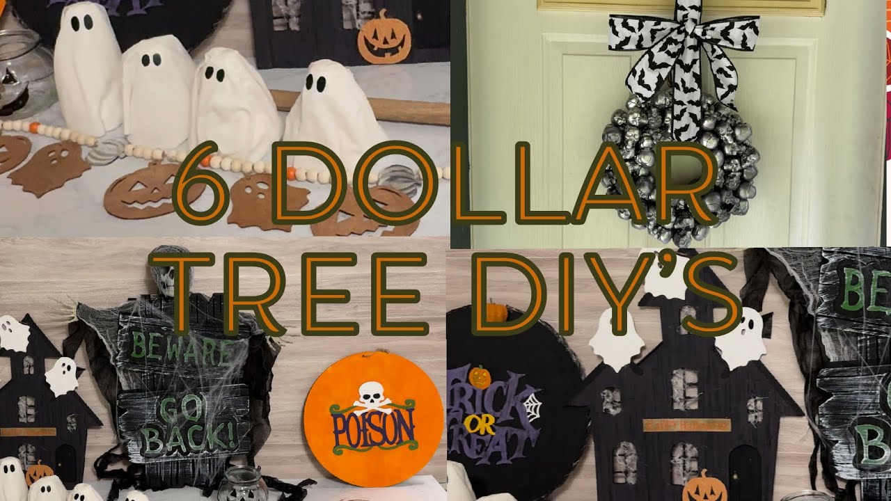 🎃🎃6 Dollar Tree HALLOWEEN DIY'S 🎃🎃
