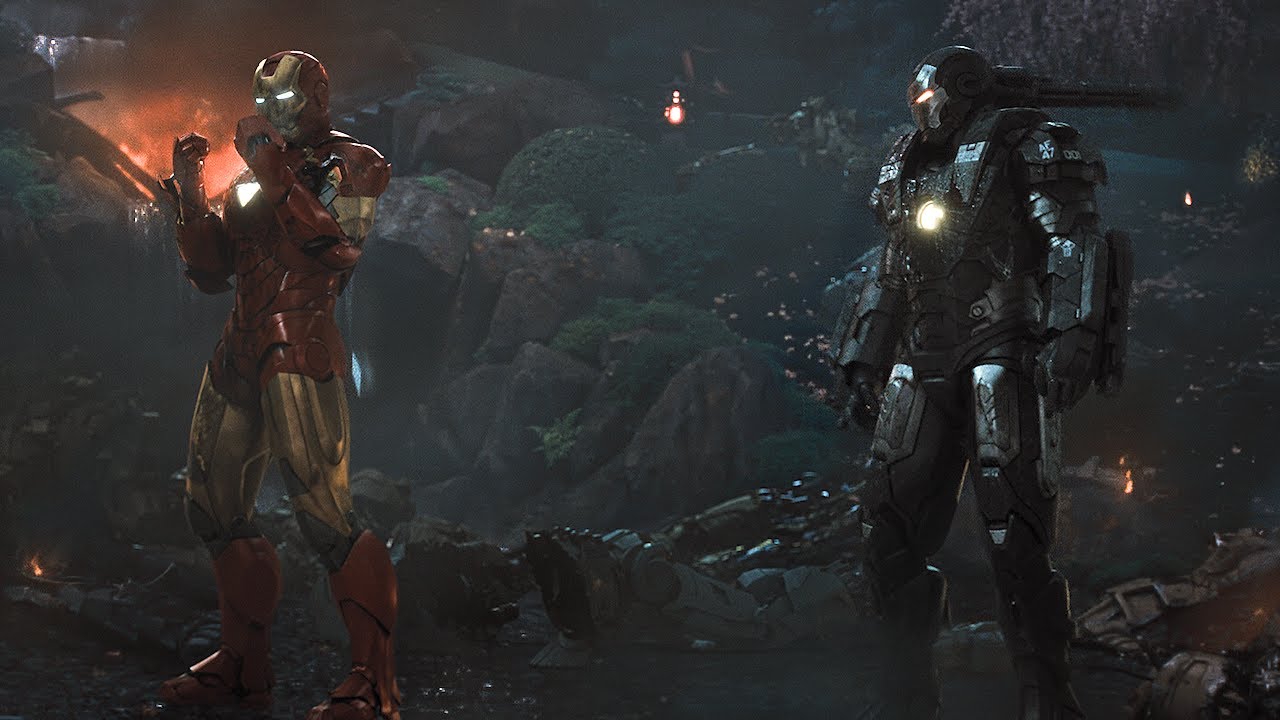 아이언맨&워 머신 vs 해머 드론 전투 장면 | 아이언맨 2 (Iron Man 2, 2010)  [4K]
