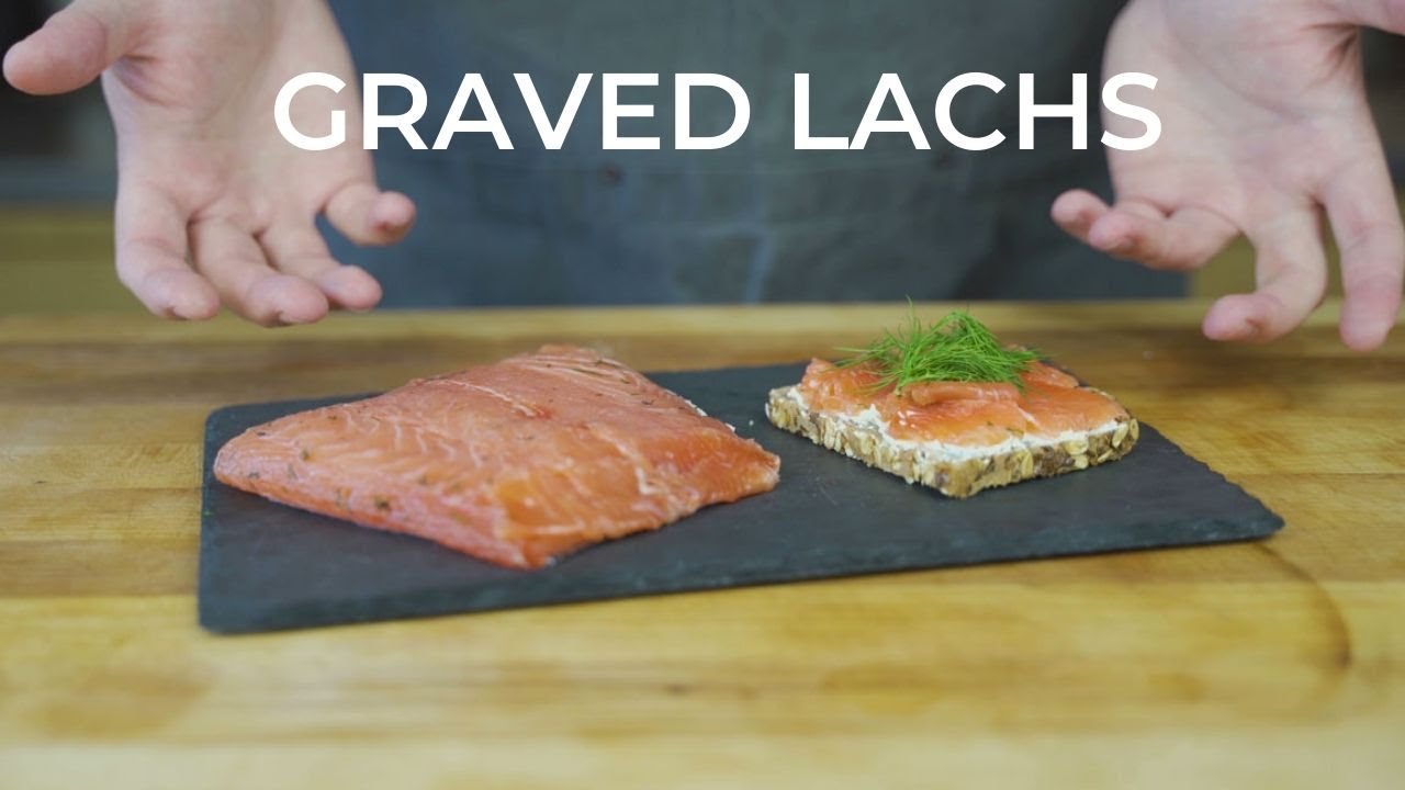 Graved Lachs selber machen - Leckerer gebeizter Lachs f&uuml;r Bagels & Co