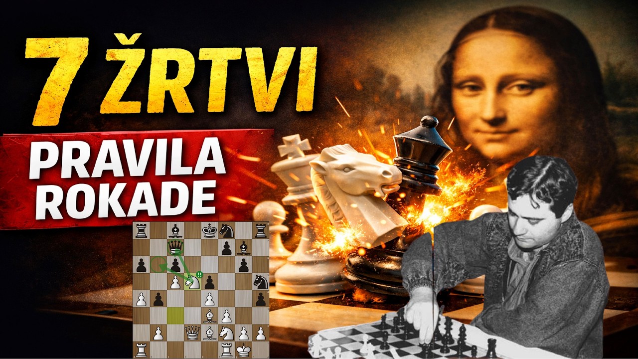 Serperova Mona Liza – 3 pravila rokade #sah #svetsaha #sahovskapartija #chessmaster