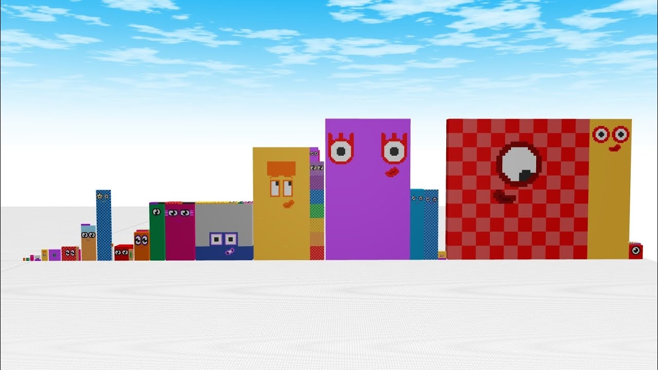 Numberblocks Doubles 2 To 131,072 *PART 3* (Draw bricks)