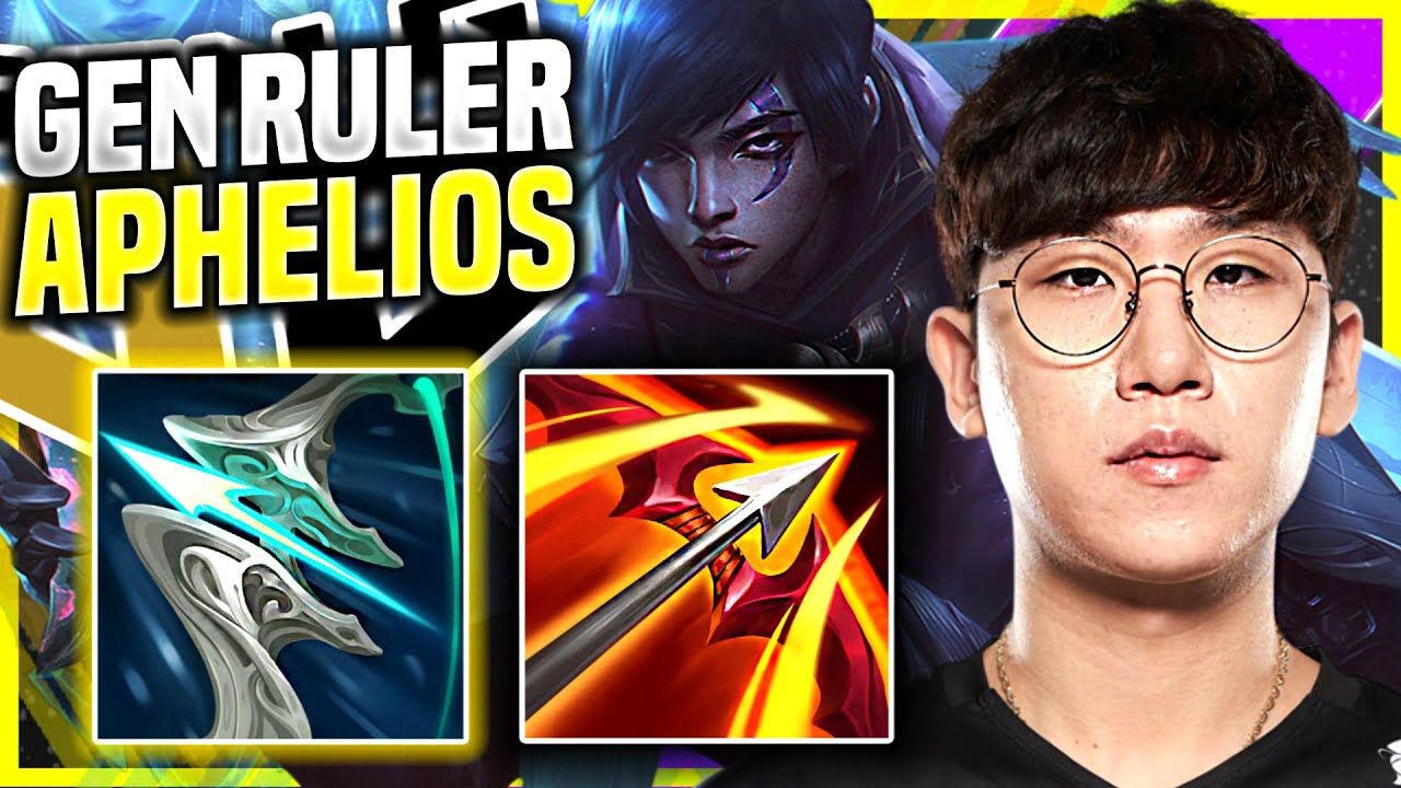 RULER PERFECT GAME WITH APHELIOS! - GEN Ruler Plays Aphelios ADC vs Kai'Sa! | Preseason 11