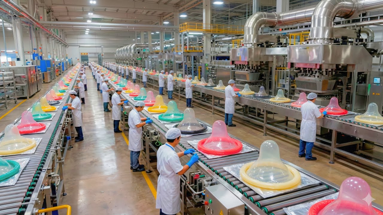 How Condoms Are Made in a modern factory | Factory Tour 2026